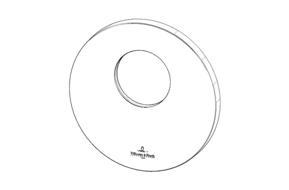 DORNBRACHT xTOOL Rosette ERSATZTEILE 091102160 D. 124 x 10 mm Chrom, 091102160-00 Galeriebild 1